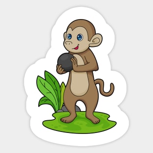 Monkey Bowling Bowling ball Sticker